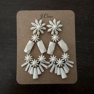 J Crew Beaded Statement Earrings